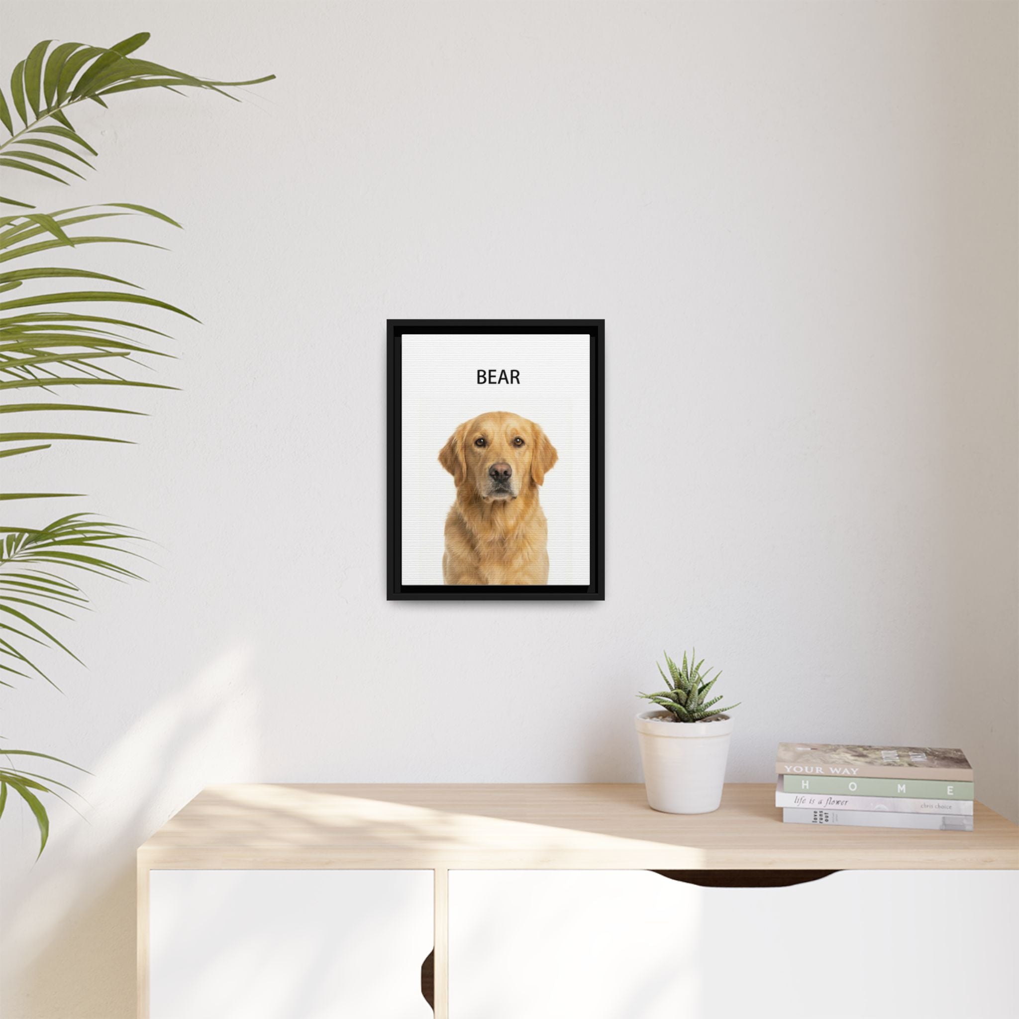 Pet Portrait Framed Matte Canvas